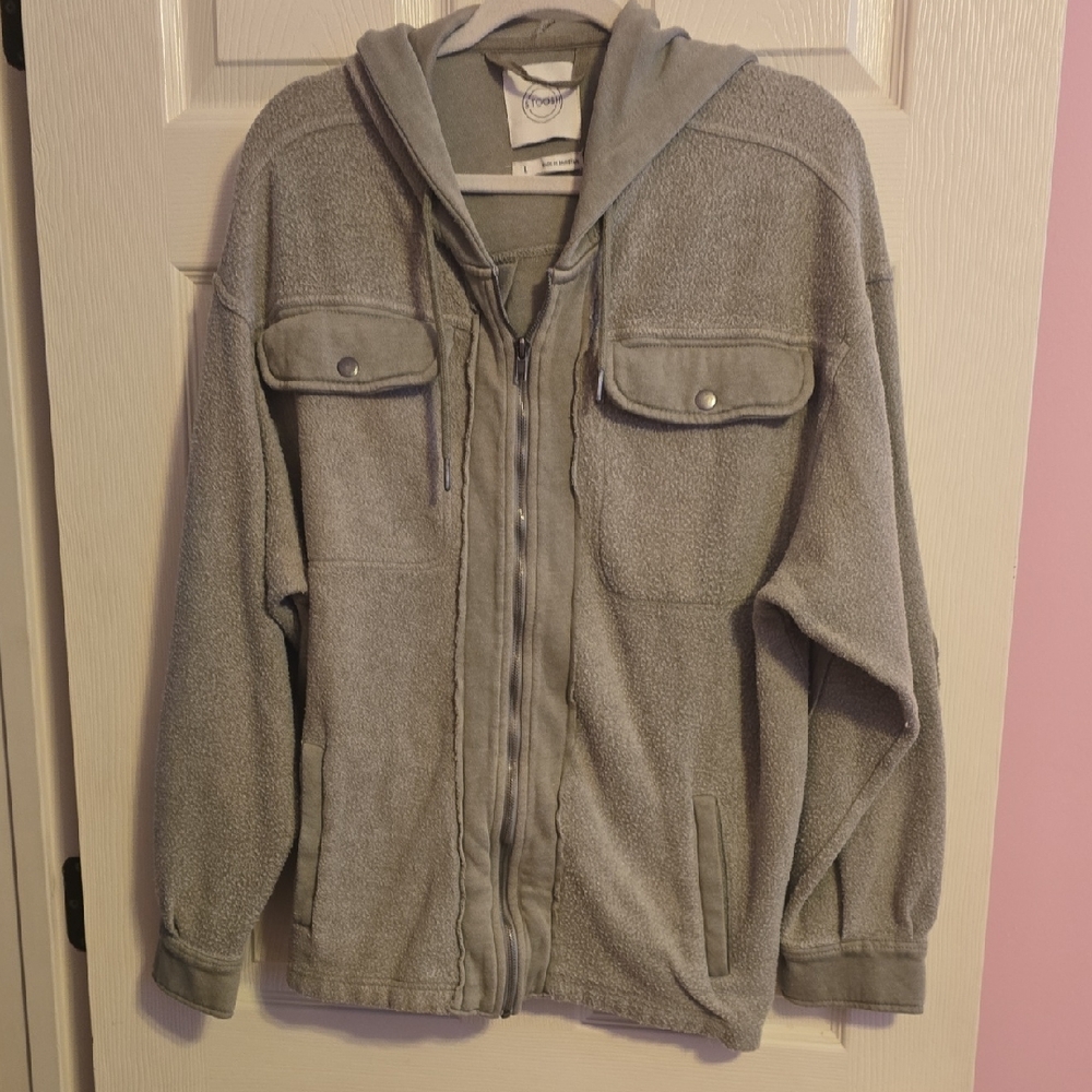 Stoosh Light Gray‎ Knit Jacket